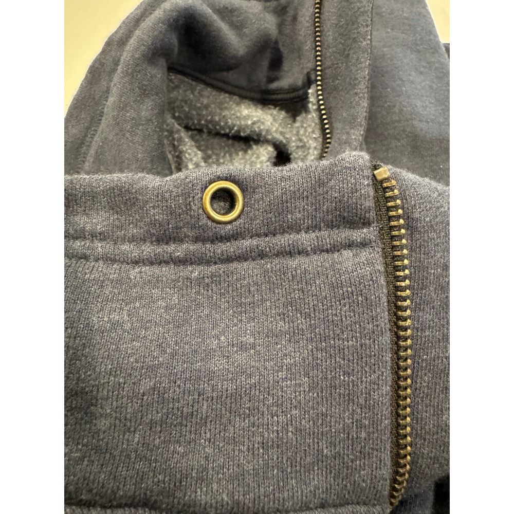 L.L. Bean Signature Anorak Sweatshirt XXS Gray Snap Pocket Gorpcore Pullover - Picture 6 of 8